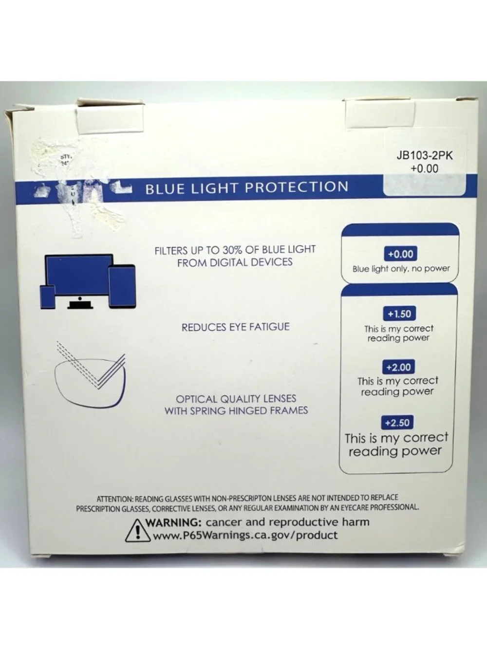 Jessica Simpson Reading Glasses with Blue Light Protection Set of 2 +0.00 NIB
